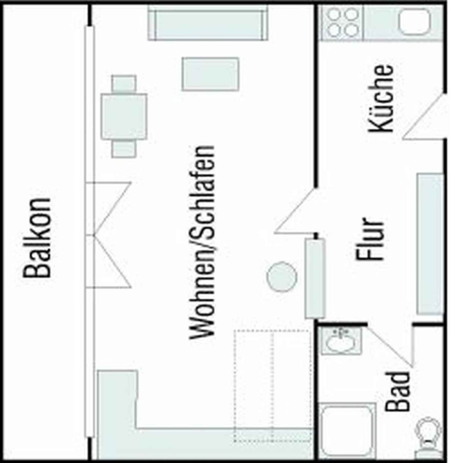 6-208, Sehr Strandnah, Im Herzen Westerlands, Westbalkon, 1 Zi Luaran gambar